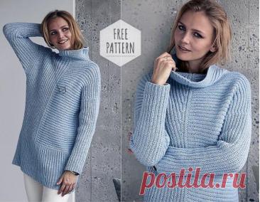 Blue Sweater Free Pattern