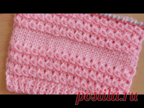 Интересный 👍несложный узор спицами для кардигана, жилета, свитера, туники.