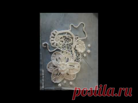 Комбинирование (соединение) ткани с ирландским кружевом