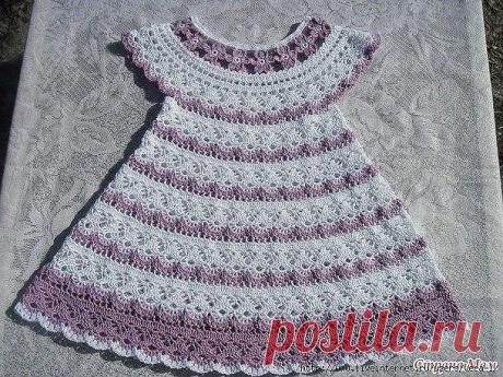 Платье "Цветочная феечка", вяжем детям