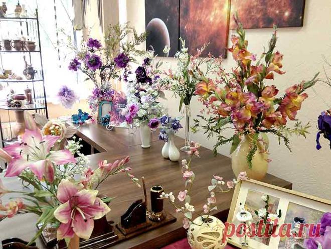 Выставка цветов в студии 