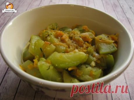 Тушеные кабачки с чесноком
