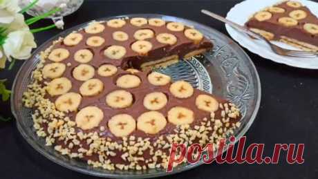 Банановый пирог без духовки