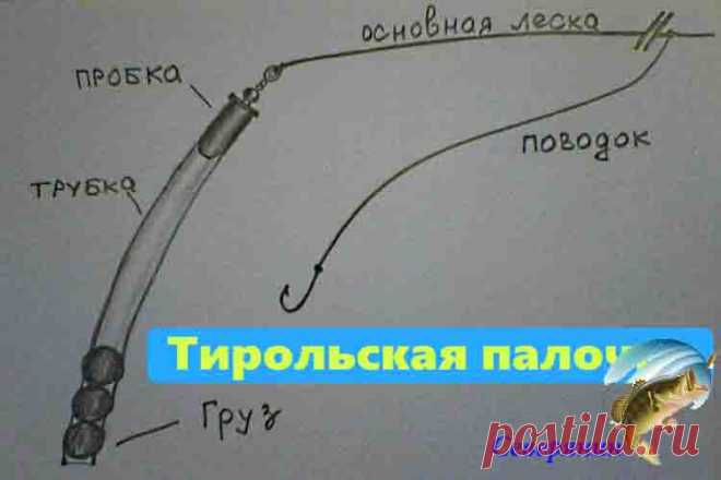 Тирольская палочка Тирольская палочка является весьма эффективной, именно данная снасть обеспечивает возможность облова наиболее труднодоступных участков водоема, где всегда имеется большое количество рыбы. Сама снас…