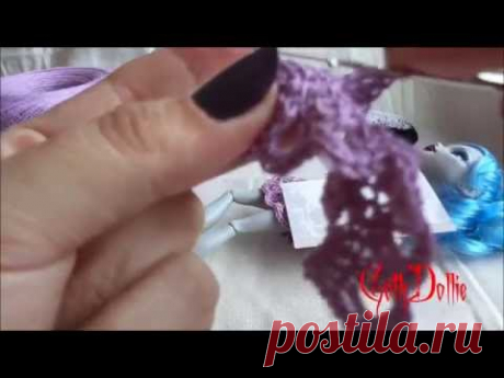 Tutorial - How to Crochet a top for Monster High Dolls by GothDollie