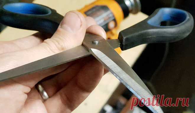 Лучший способ заточить ножницы за одну минуту
