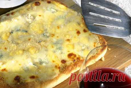 Пицца «Четыре сыра» на оливковом масле рецепт – итальянская кухня: паста и пицца. «Еда»
