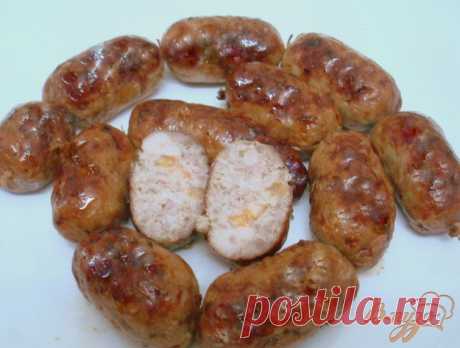 Колбаски домашние с сыром