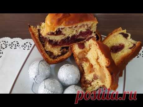 #Рулеты на сдобном тесте с вареньем , халвой и орехами #Пасхальный рулет #в гостях у бабули#😉👍💯