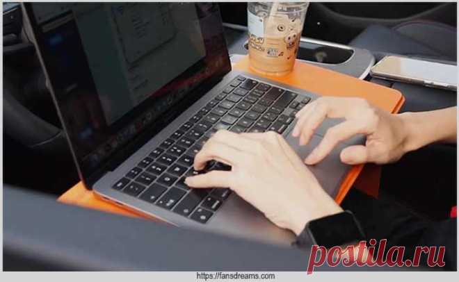 Складной столик для ноутбука в стиле оригами