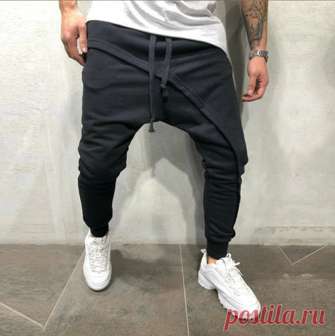 Men's joggers pants elastic cotton casual tactical pants comfortable breathable drawstring trousers fitness sport cycling hiking Sale - Banggood.com