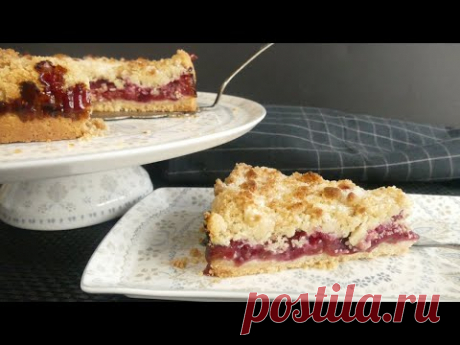 Самый простой и самый вкусный СЛИВОВЫЙ ПИРОГ без яиц и молока! Летняя вегетарианская постная выпечка