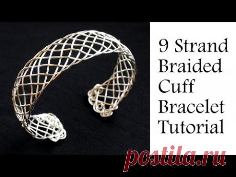 Jewelry Tutorial : 9 Strand "Viking" Weave Braided Bracelet - Intermediate Wire Wrapping
