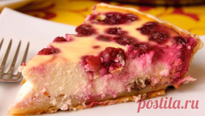 Творожный торт с вишней - потрясающая нежность и абсолютная польза! 