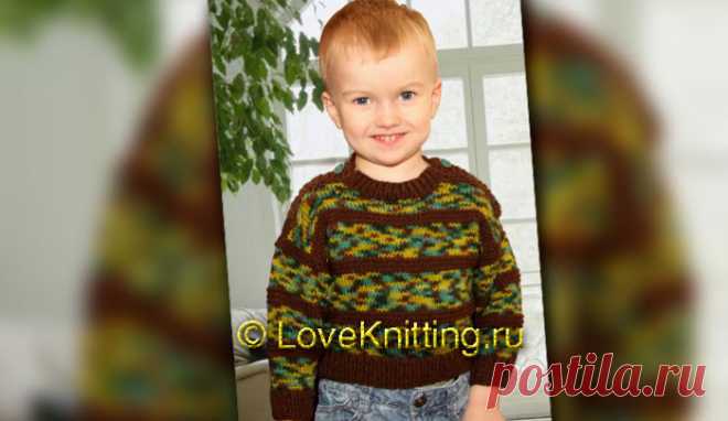 Пуловер на застежках | Loveknitting.ru