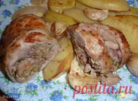 Рулетики с грибами