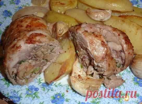 Рулетики с грибами