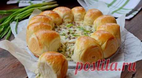 Булочки-малышки с сырно-грибной начинкой