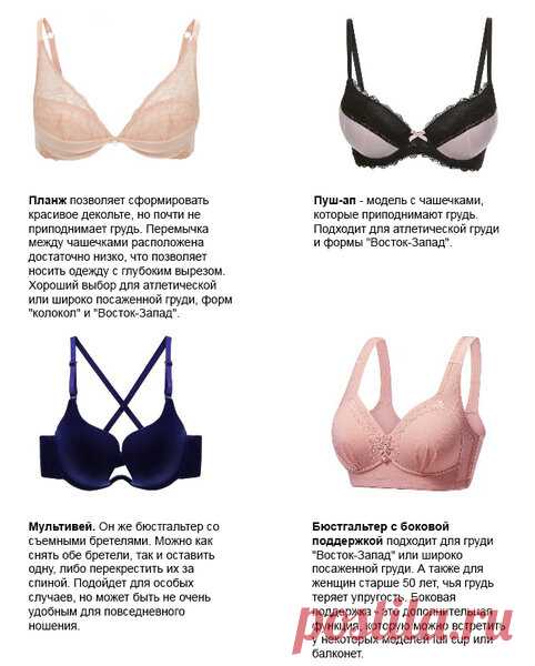Как подобрать бюстгальтер по форме груди: иллюстрированная инструкция | Умная и красивая: 45+ | Яндекс Дзен