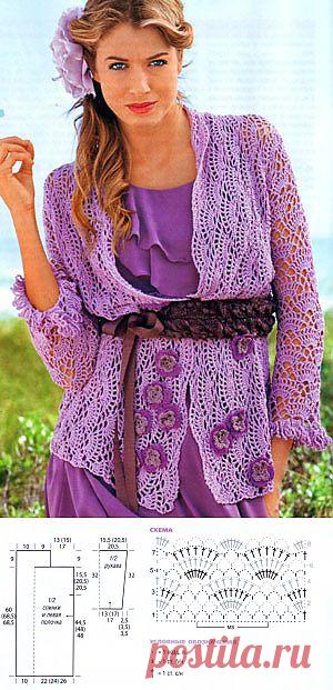 Жакет с цветами