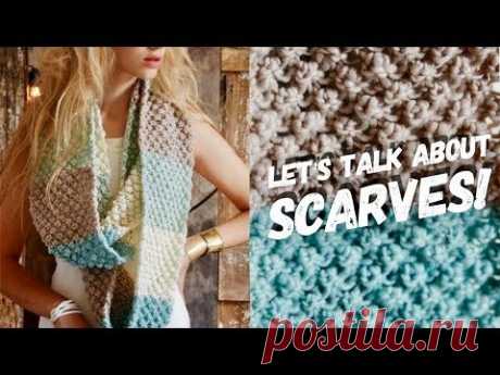 ВЯЖЕМ ШАРФЫ / ОБСУЖДАЕМ ОПИСАНИЯ и СХЕМЫ / ОБЗОР / KNITTING SCARVES
