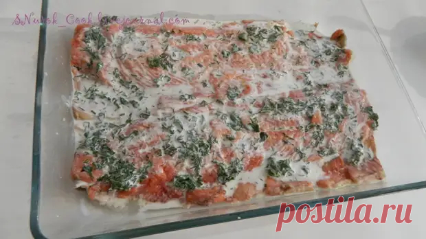 Горбуша запеченная со сметаной и зеленью - БУДЕТ ВКУСНО! - медиаплатформа МирТесен