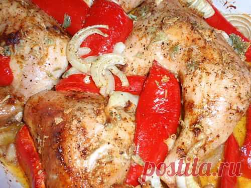 Куриные ножки запеченые с паприкой,луком и чесноком - Блоги