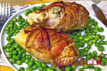 Фаршированная сыром и зеленью куриная грудка – рецепт с фото