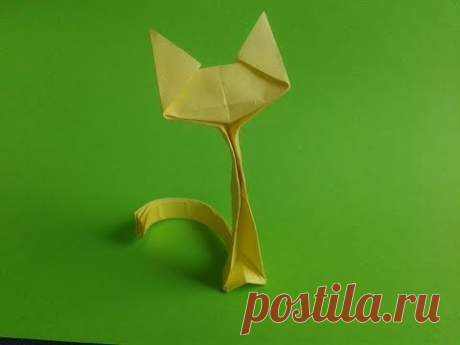 Origami - Cat Оригами   кошечка