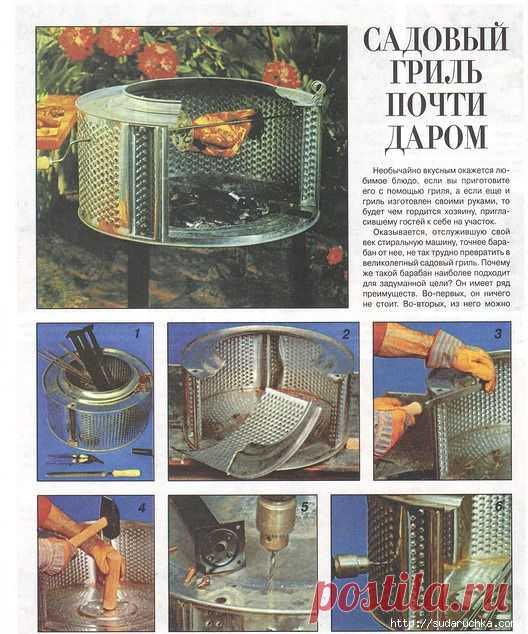 Гриль из подсобных материалов. Мастер класс.