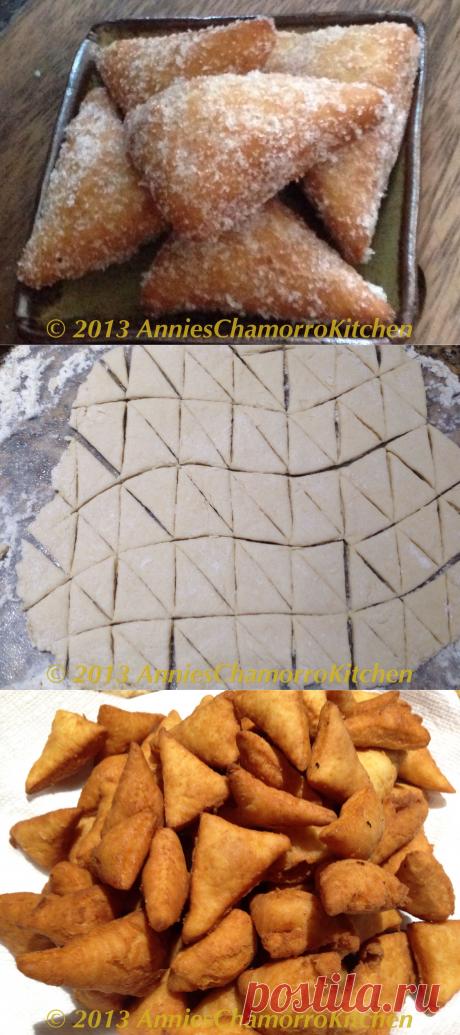 Buñelos Månglo’ (ака Тайфун пончики) | Энни Чаморро кухни