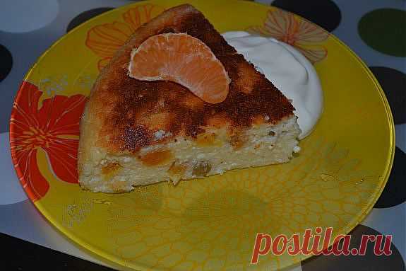 Творожная запеканка с курагой в мультиварке - очень простой рецепт вкусной запеканки!