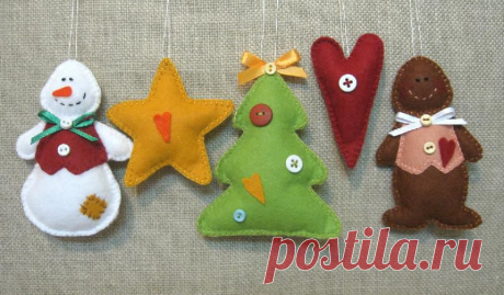 ЕЛОЧНОЕ УКРАШЕНИЕ, ФЕТР