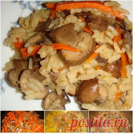 Плов с шампиньонами — Женская страничка