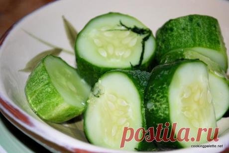 Огурцы малосольные, быстрый способ - Cooking Palette » Cooking Palette