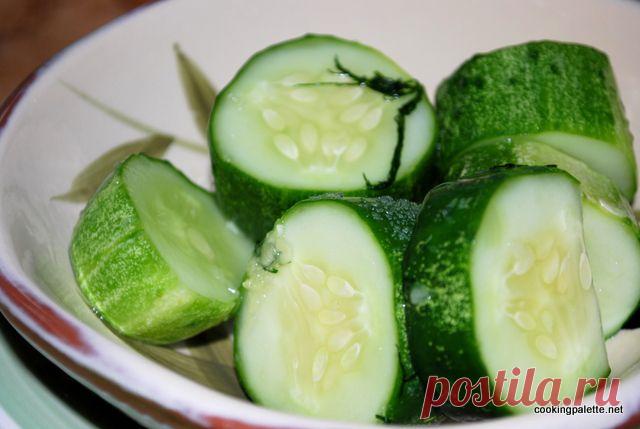 Огурцы малосольные, быстрый способ - Cooking Palette » Cooking Palette