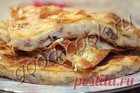 (расчёт калорийности рецепта) - конверты из лаваша с мясом и сыром. Кулинарная книга рецептов. Салаты, выпечка.