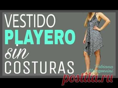 Cómo hacer un VESTIDO PLAYERO SIN COSTURAS - Fabiana Marquesini - 29