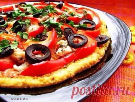 Вкусная и не вредная пицца110 ккал на 100 грРецепт:Тесто:творог 200 гржаная мука 3… | Кулинарные рецепты c фото