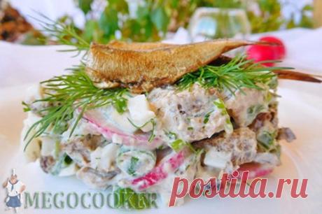 Салат со шпротами и яйцами, фоторецепт — MEGOCOOKER