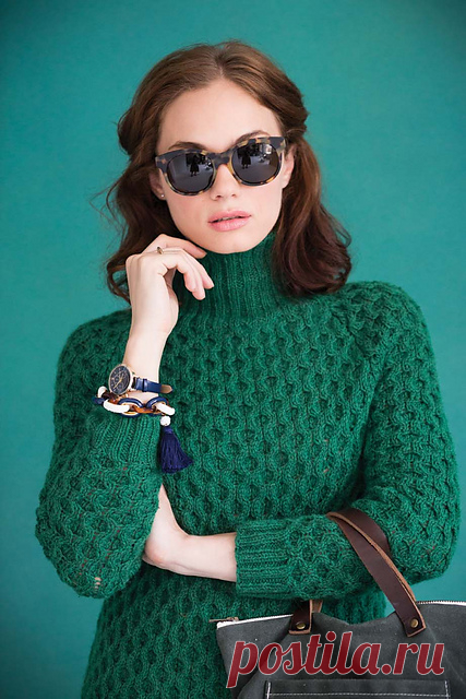 Ravelry: # 04 Сотовый пуловерный узор Лауры Зукайте