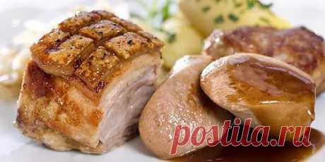 Норвежское  рождественское  блюдо &quot;Julekrydret ribbe&quot;: рёбра  с рождественскими специями.