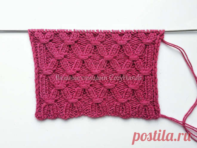 Узор спицами на основе резинки 2 на 2 для вязания шапок, свитеров | Вязание спицами CozyHands | Яндекс Дзен