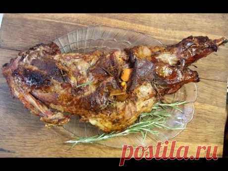 Баранья нога ( вкусный домашний рецепт)