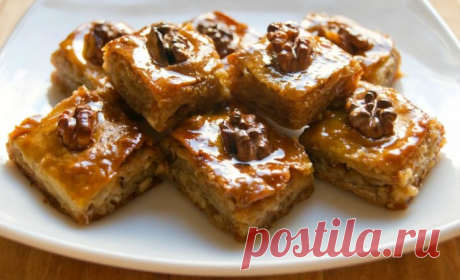 Сочная пахлава. Рецепт, который я бережно храню