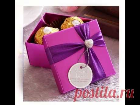 Origami candy box. Easy. Great ideas for Gift wrapping. Christmas gift box