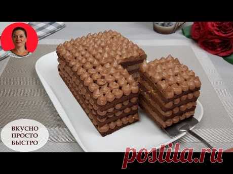 Шоколадный Торт БЕЗ Муки и БЕЗ Сахара ✧ Вкусный Торт за Час ✧ Домашний Рецепт ✧ SUBTITLES