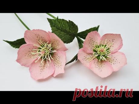 How To Make Helleborus Paper Flower / Paper Flower / Góc nhỏ Handmade