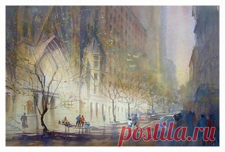 Художник Tom Schaller|Акварельный пейзаж