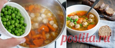 Легкий прозрачный суп с куриными фрикадельками — объедение